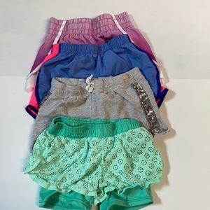 Girls shorts-4 pairs size 6/6x